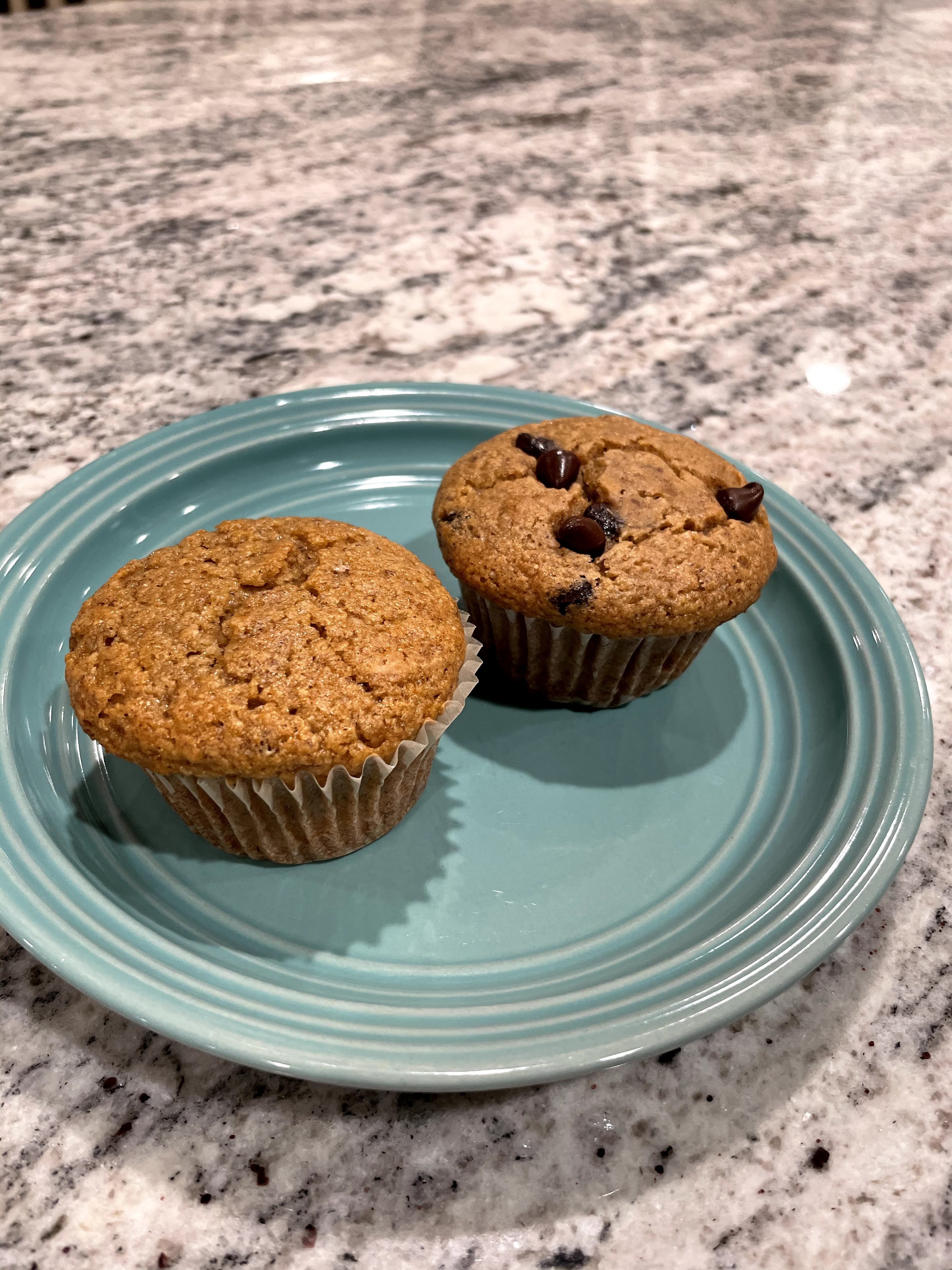 Banana Muffins - plant based-whole wheat-oil free